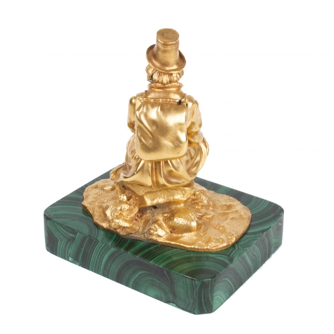 Russian gilt bronze sculpture "Peasant on the halt" — image 3