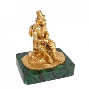 Russian gilt bronze sculpture "Peasant on the halt" — image 4