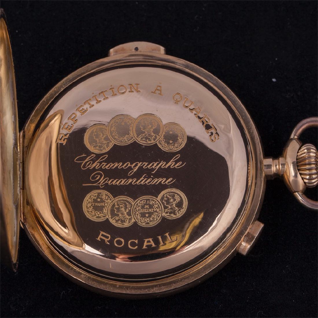 18K gold quarter repeater with chronograph and calendar — image 5