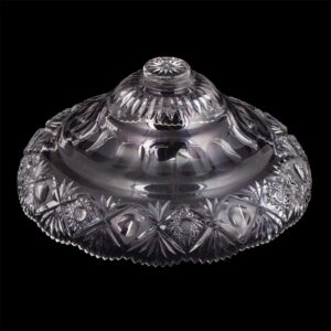 Faberge silver and cut-glass vase with cupid — image 8