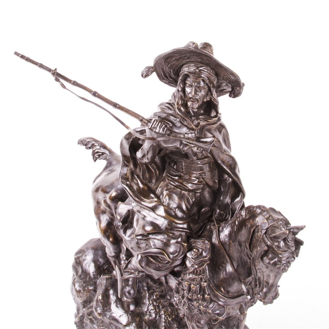 Rare Russian bronze sculpture "Arab cavalier on patrol" — image 2
