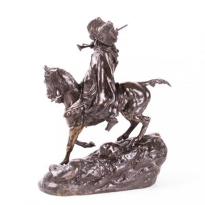 Rare Russian bronze sculpture "Arab cavalier on patrol" — image 4