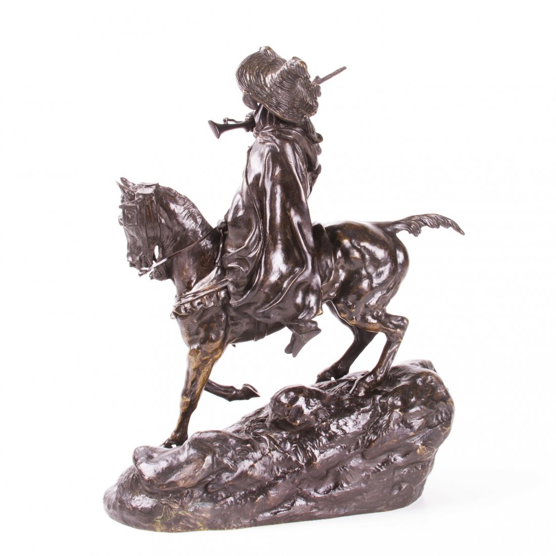 Rare Russian bronze sculpture "Arab cavalier on patrol" — image 4