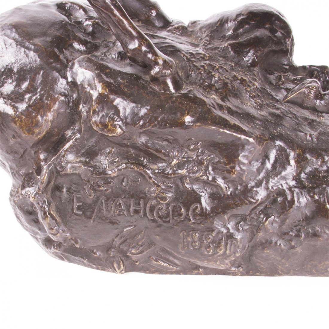 Rare Russian bronze sculpture "Arab cavalier on patrol" — image 6