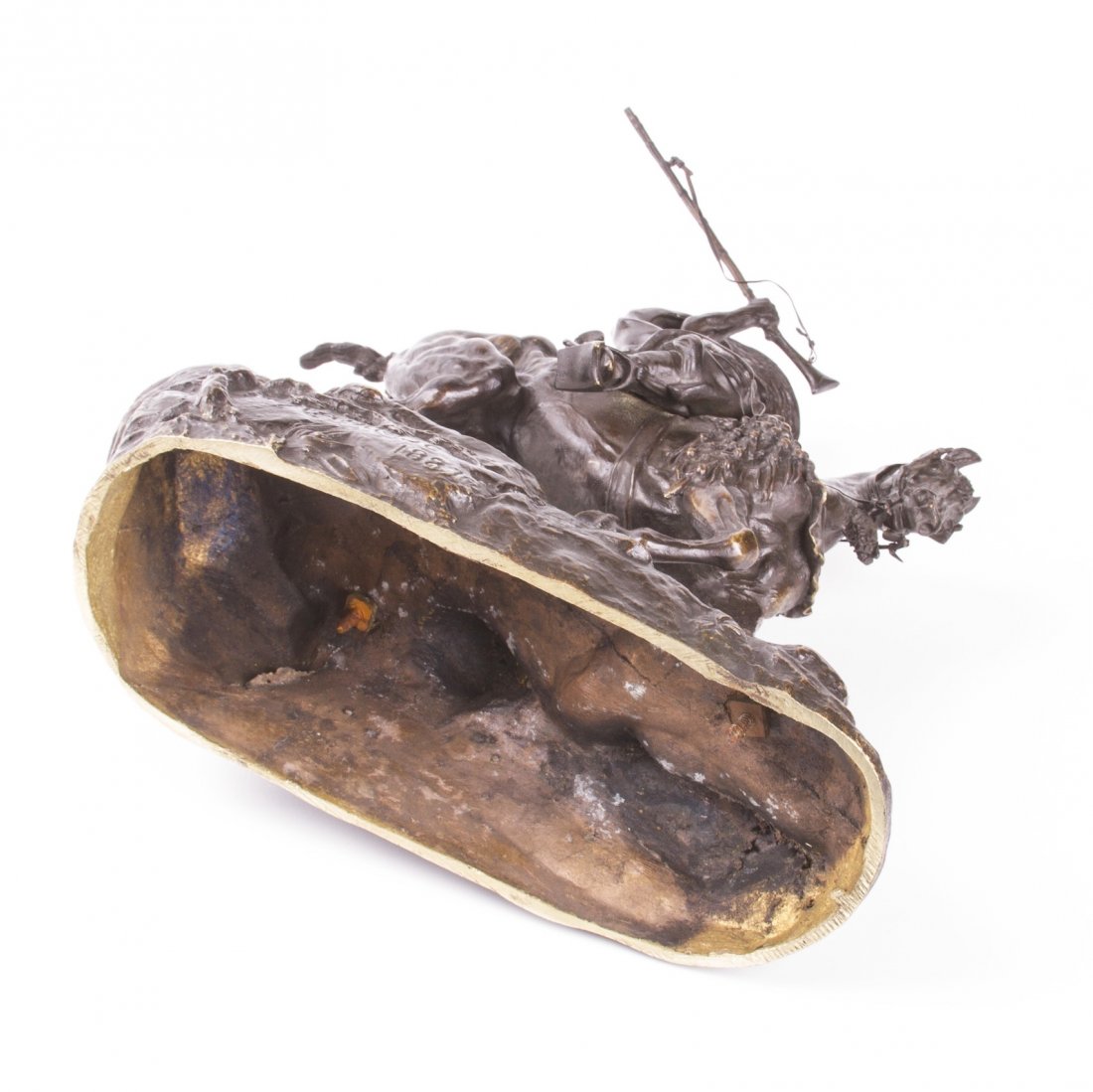 Rare Russian bronze sculpture "Arab cavalier on patrol" — image 7