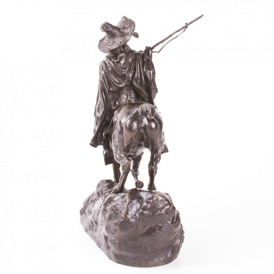 Rare Russian bronze sculpture "Arab cavalier on patrol" — image 8