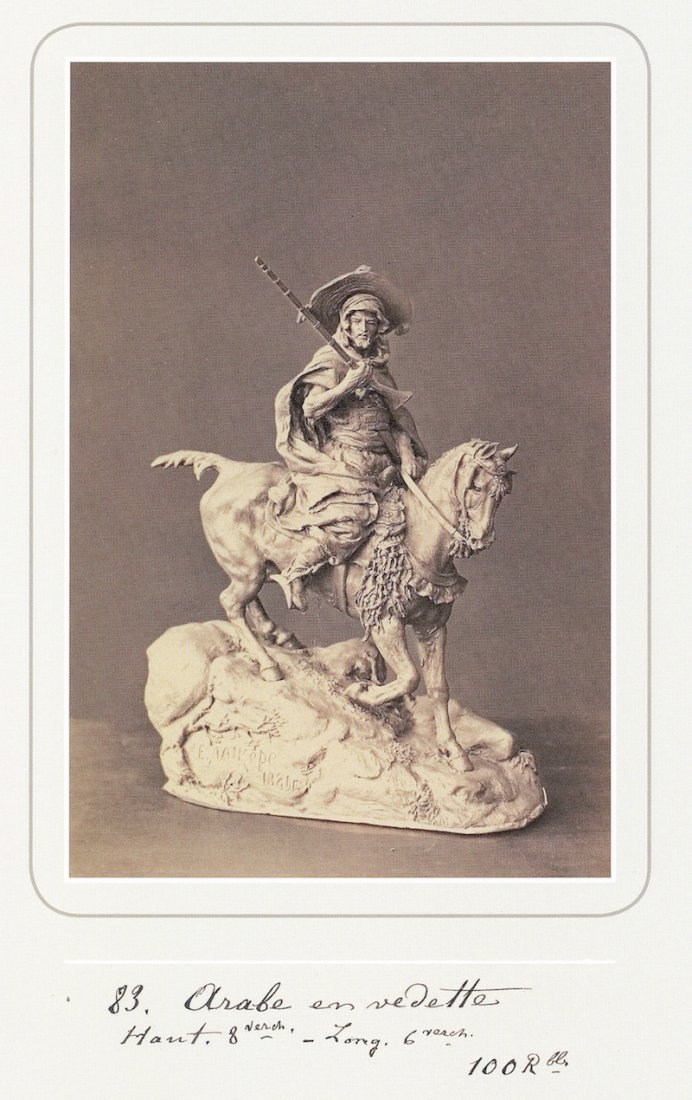Rare Russian bronze sculpture "Arab cavalier on patrol" — image 9