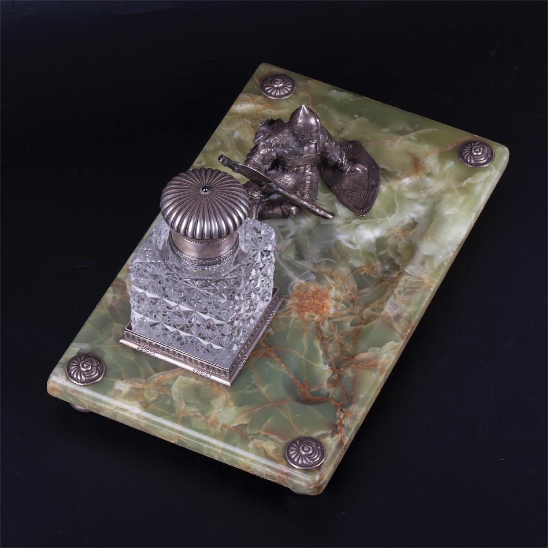 Russian inkwell "Bogatir" — image 3