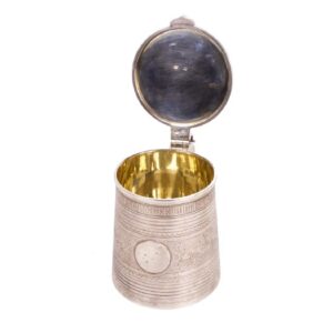 Russian silver tankard with a proverb — image 5