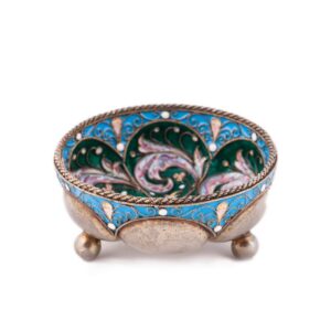 Unusual silver-gilt and enamel "Russian style" — image 1