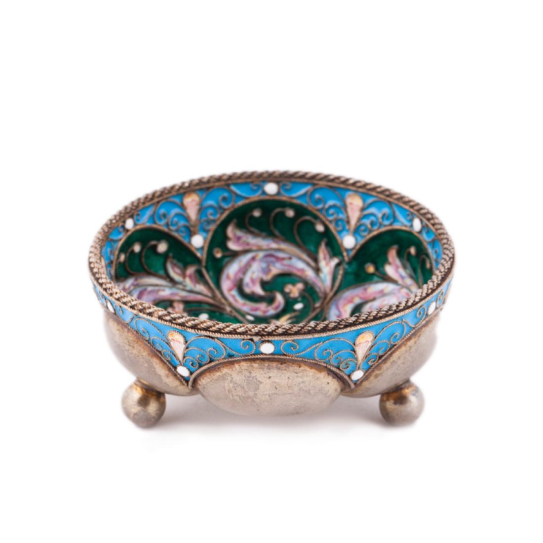Unusual silver-gilt and enamel "Russian style" — image 1
