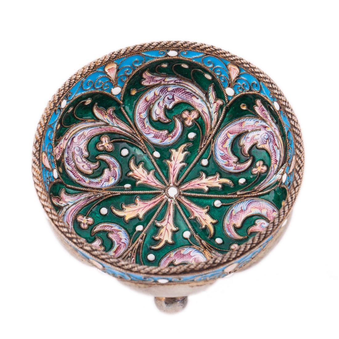 Unusual silver-gilt and enamel "Russian style" — image 2