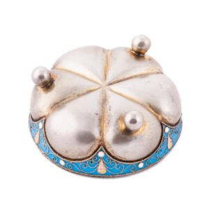 Unusual silver-gilt and enamel "Russian style" — image 3