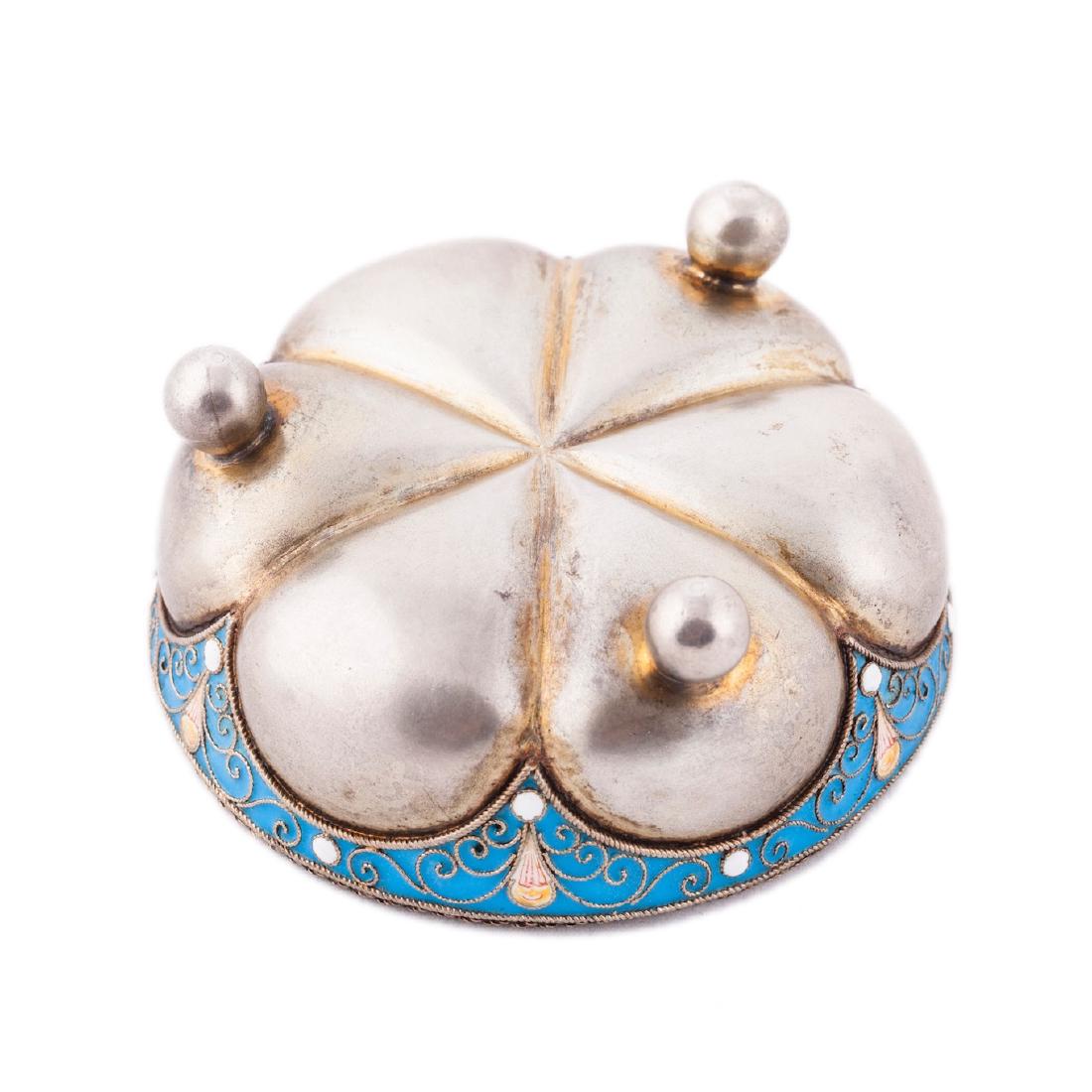Unusual silver-gilt and enamel "Russian style" — image 3