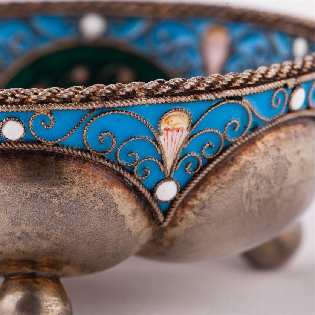 Unusual silver-gilt and enamel "Russian style" — image 4