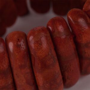 Brownish red coral hand bracelet. — image 3