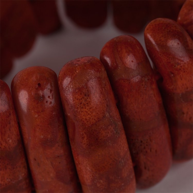 Brownish red coral hand bracelet. — image 3