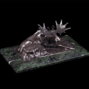 Rare Faberge desk set in the shape of an elk — image 1