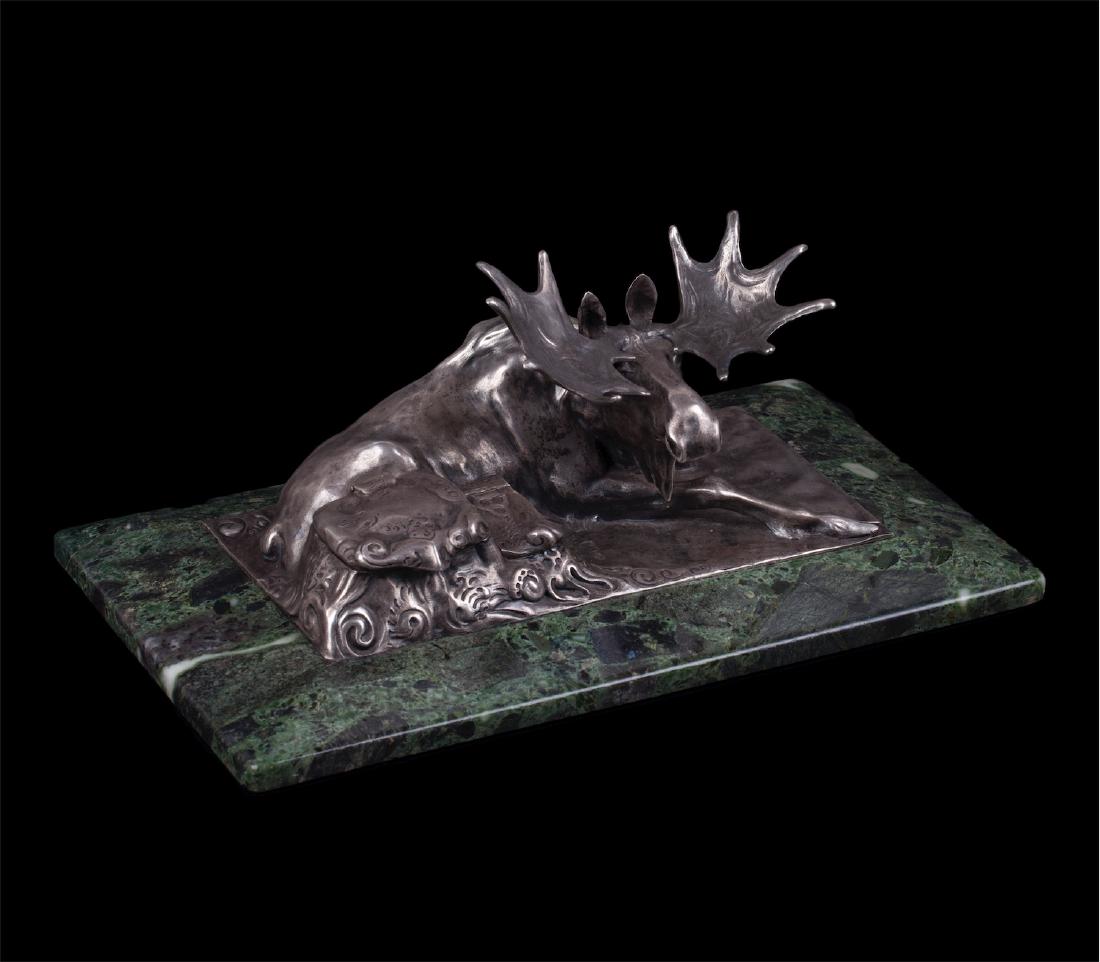 Rare Faberge desk set in the shape of an elk — image 1