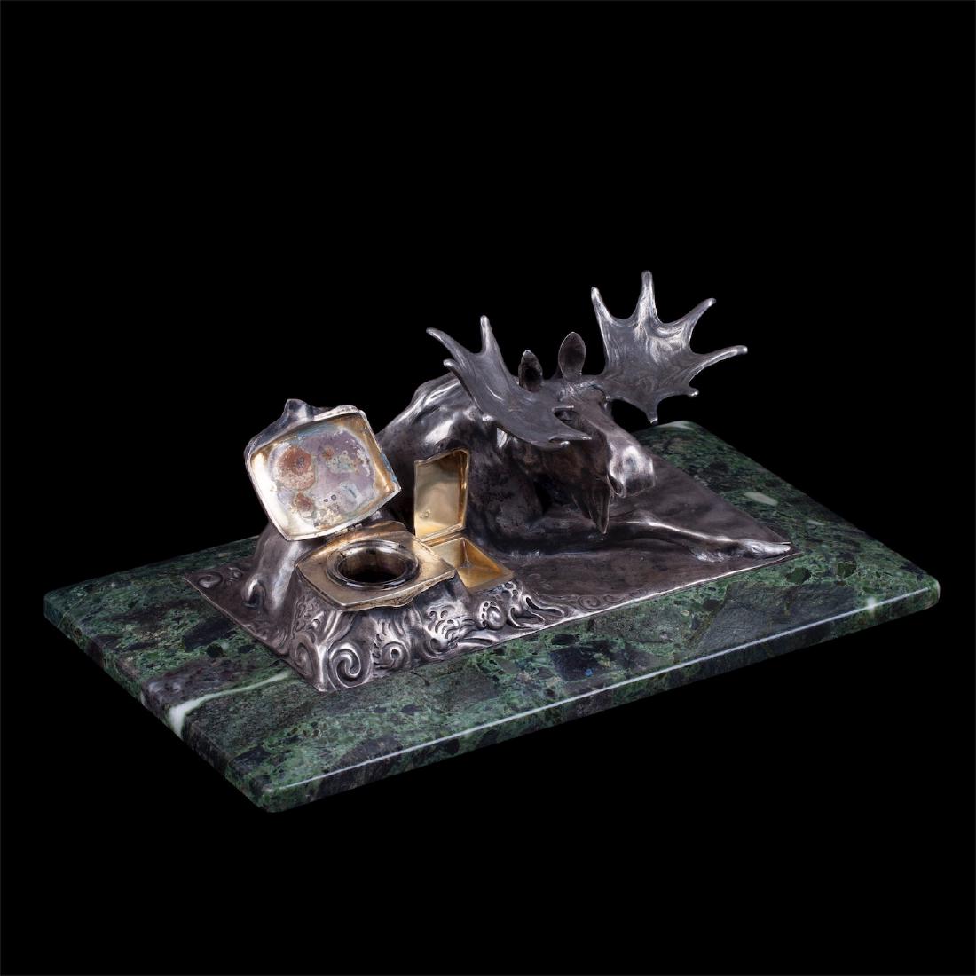 Rare Faberge desk set in the shape of an elk — image 2