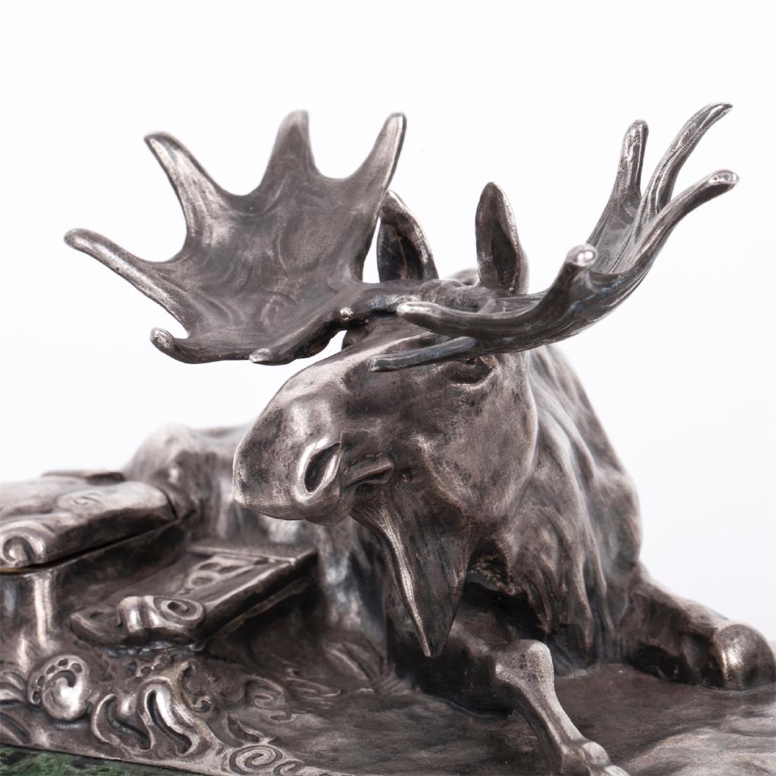 Rare Faberge desk set in the shape of an elk — image 3