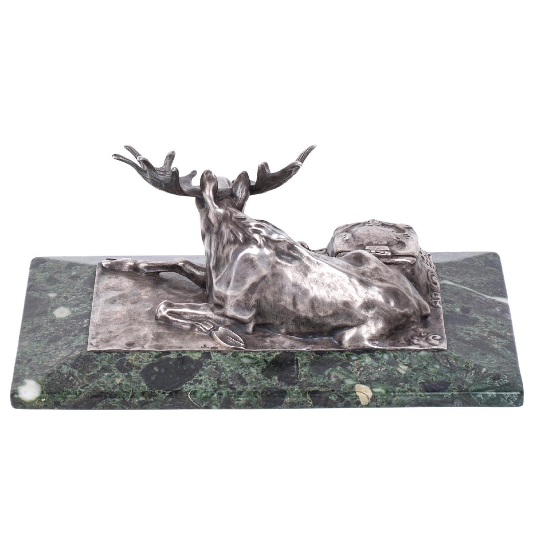 Rare Faberge desk set in the shape of an elk — image 5