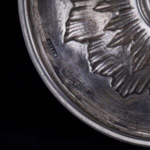 Silver and cut-glass vase with cupid by K. Linke — image 4