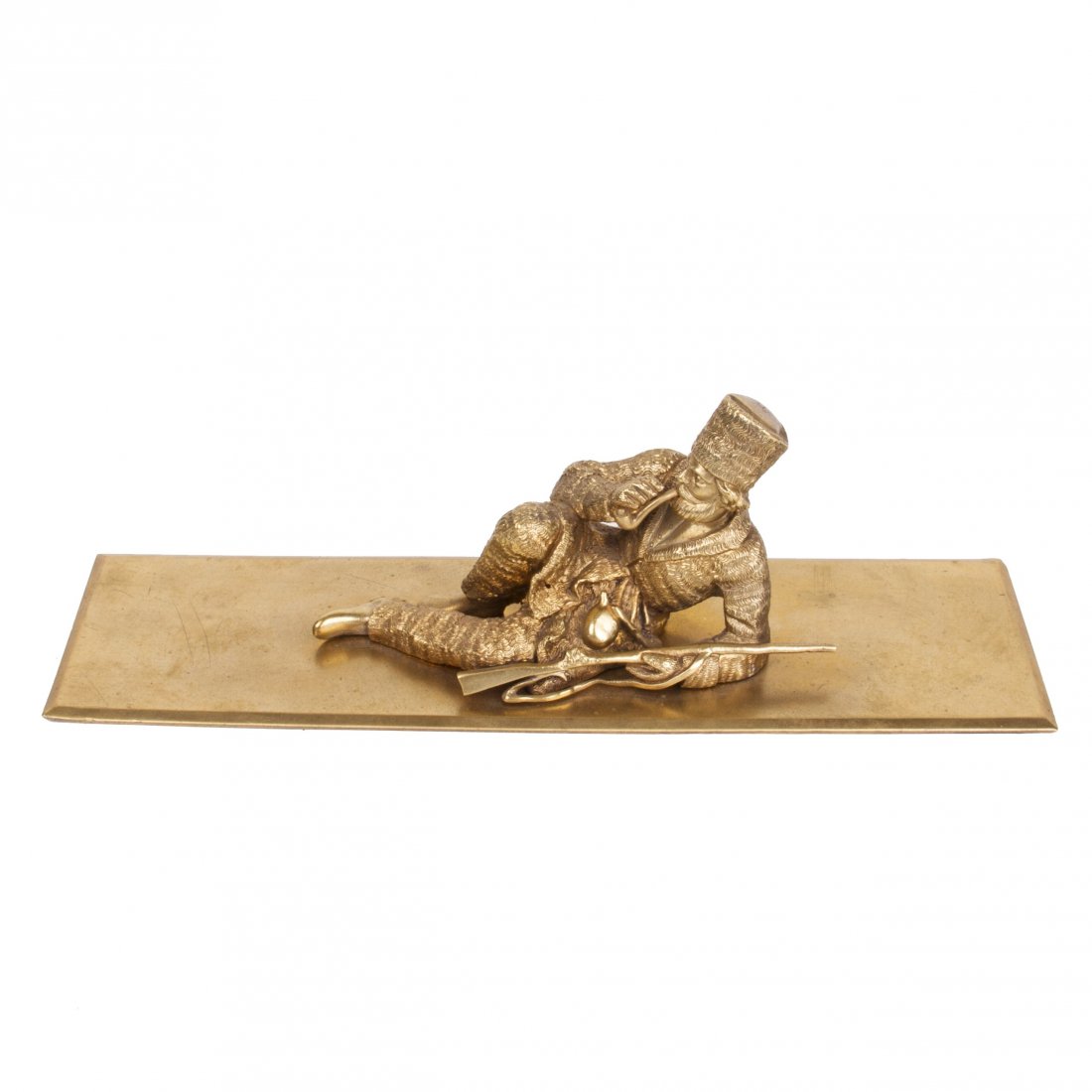 Russian gilt bronze paperweight "Circassian with the — image 2