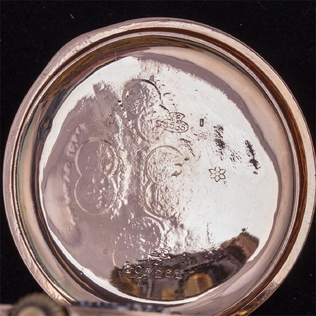14K gold quarter repeater pocket watch with chronograph — image 10