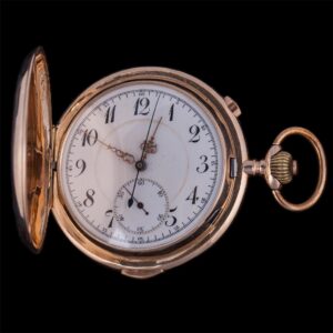 14K gold quarter repeater pocket watch with chronograph — image 5