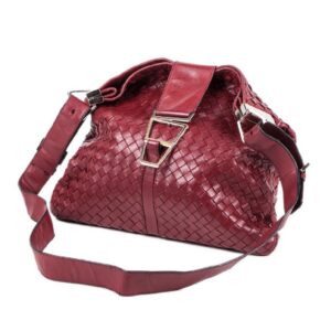 Bottega Veneta burgundy leather bag — image 1