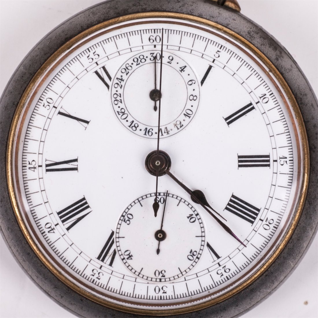 Metal chronograph pocket watch — image 2
