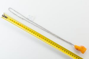 Natural Old Baltic Amber pendant on chain. — image 3
