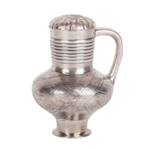 Russian silver-gilt and trompe l'oeil pot — image 1