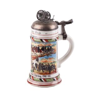 Grand German military faience beer jug — image 1