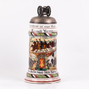 Grand German military faience beer jug — image 2