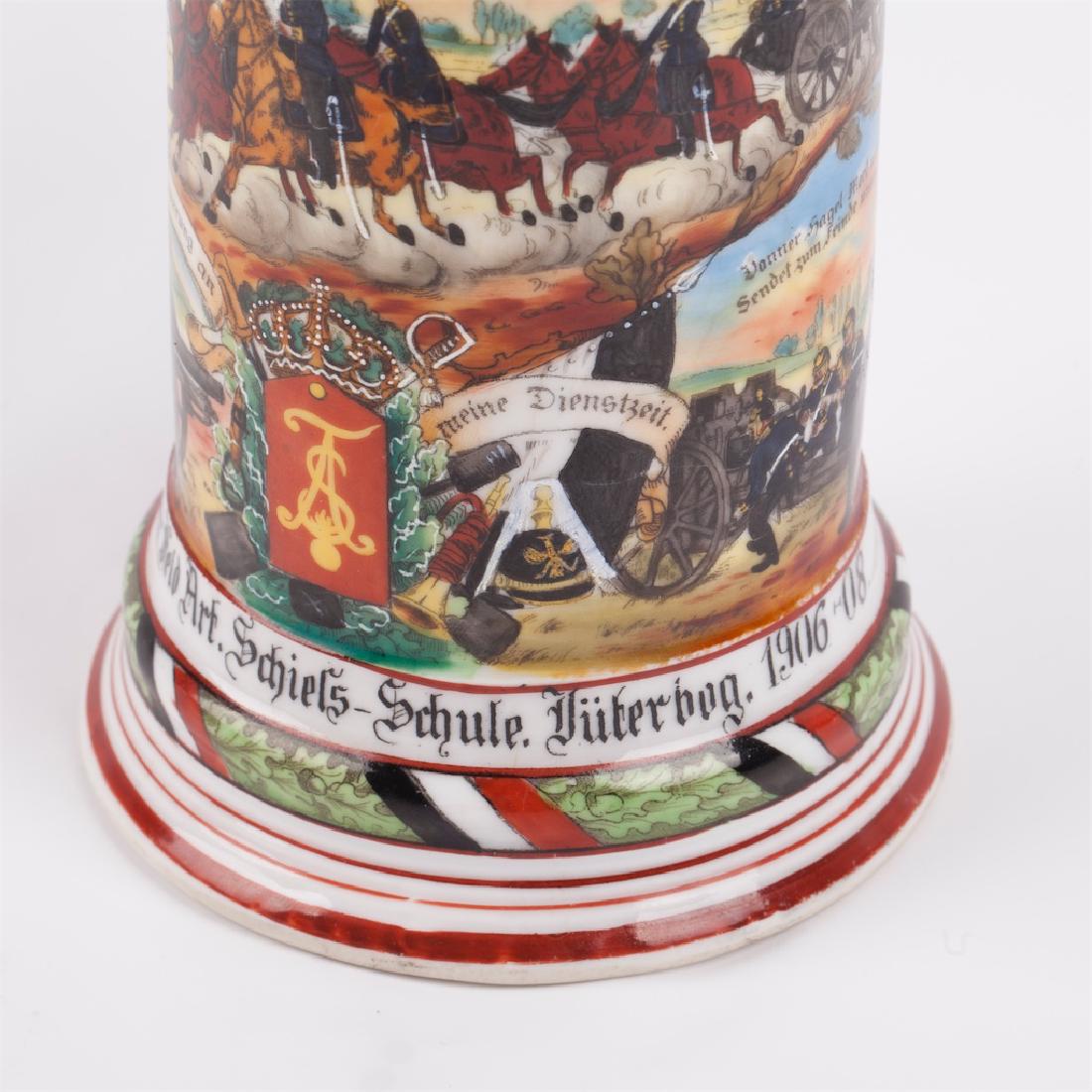 Grand German military faience beer jug — image 4