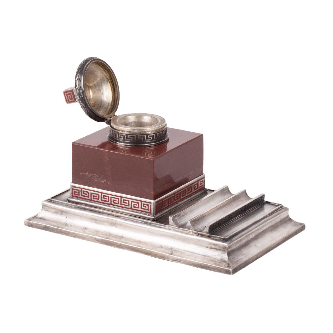 Interesting Russian neoclassical desk set — image 2