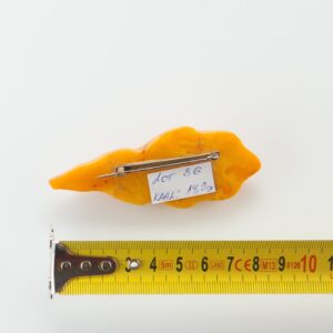 Natural Old Baltic Amber brooch. — image 2