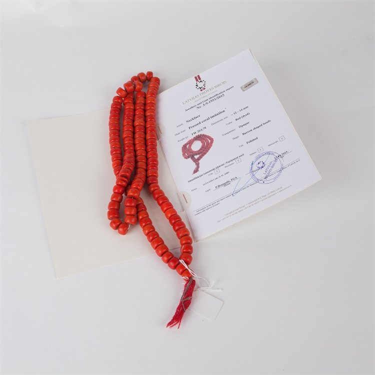 Pressed coral necklace. — image 5