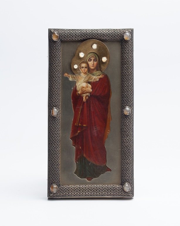 Russian Icon Mother of God with a child — image 1