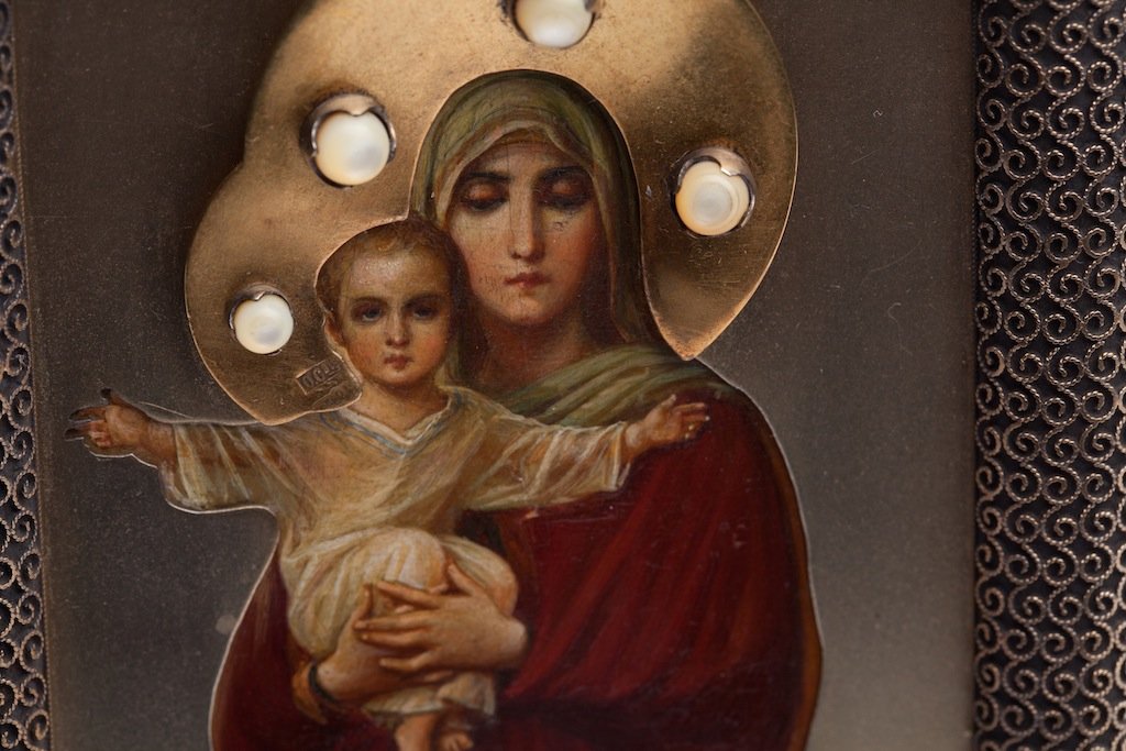 Russian Icon Mother of God with a child — image 2