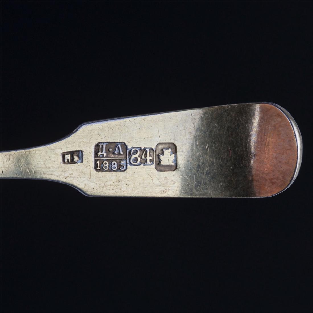 Russian silver-gilt and glass spices stand — image 6