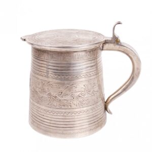 Russian silver tankard with proverb — image 3