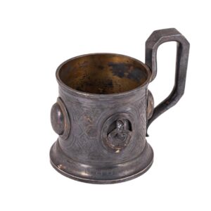 Russian silver tea-glass holder by M.Isakov — image 1