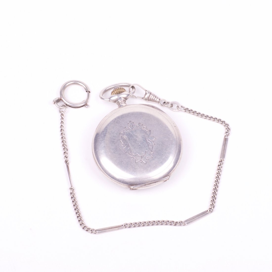 Silver chronograph pocket watch "Zenith" — image 4