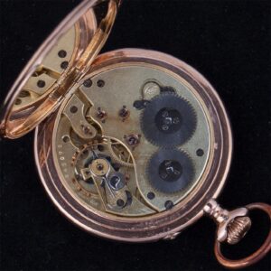 IWC 14K gold open face pocket watch — image 5