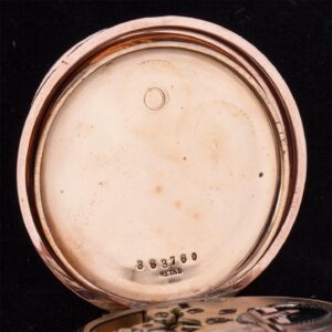 IWC 14K gold open face pocket watch — image 6