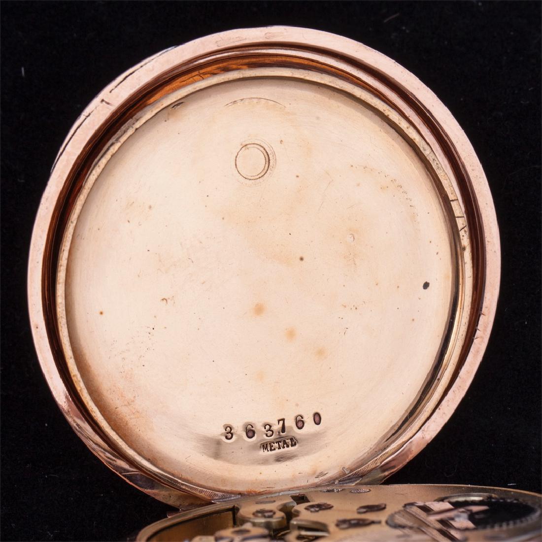 IWC 14K gold open face pocket watch — image 6