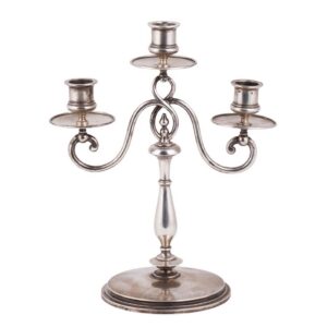 Russian cast silver candelabra, Nicols and Plinke — image 1